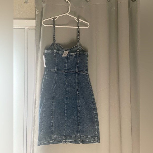 Denim mini dress - Picture 3 of 4
